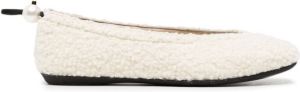 Nicholas Kirkwood DELFI wool ballerina shoes White