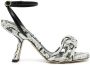 Nicholas Kirkwood Lexi 75mm knotted high-heel sandals White - Thumbnail 1