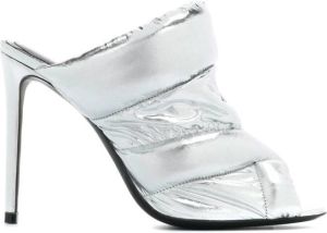 Nicholas Kirkwood metallic high heel sandals Silver