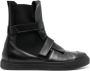 Nicolas Andreas Taralis touch-strap high-top leather sneakers Black - Thumbnail 1