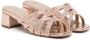 NICOLI 35mm rhinestone-embellished leather sandals Pink - Thumbnail 1