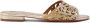 NICOLI Esmee crystal-embellished leather sandals Gold - Thumbnail 1