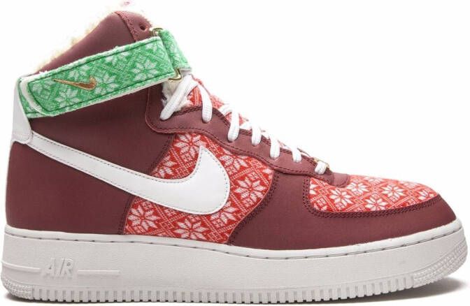 Nike Air Force 1 High "Nordic Christmas" sneakers Red