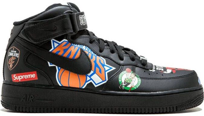 Nike x Supreme x NBA Air Force 1 Mid '07 sneakers Black