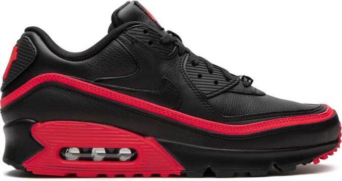 Nike x Undefeated Air Max 90 Black Red" sneakers