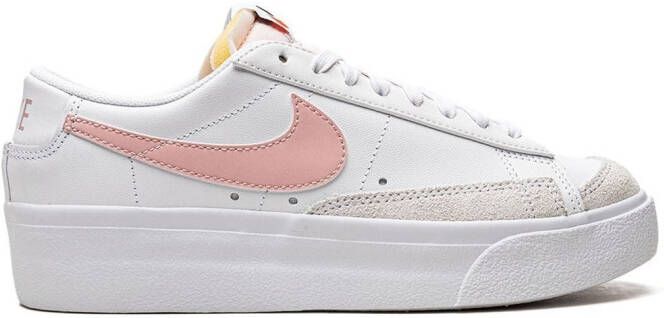 Nike Blazer Low platform "Pink Glaze" sneakers White