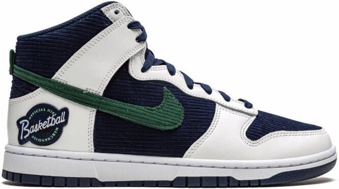 Nike Dunk High PRM EMB "College Navy Noble Green" sneakers Blue