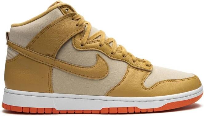 Nike Dunk High "Gold Canvas" sneakers