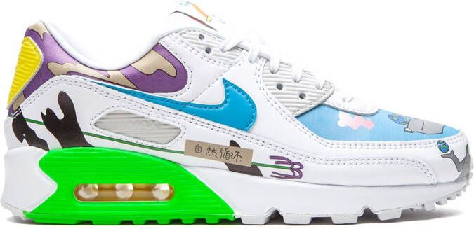 Nike x Ruohan Wang Flyleather Air Max 90 QS sneakers White