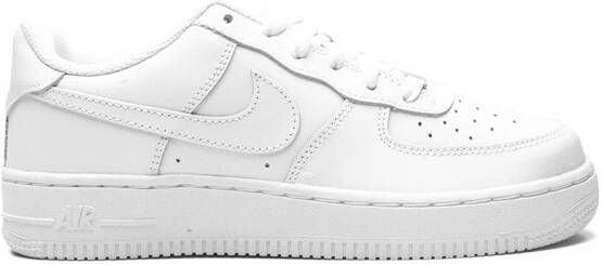 Nike Kids Air Force 1 Low LE "White On White" sneakers