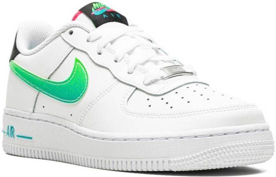 Nike Kids Air Force 1 Low Lv8 "White Aquamarine" sneakers