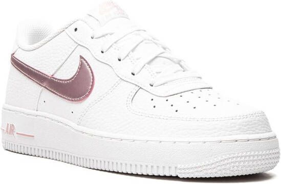 Nike Kids Air Force 1 "White Pink Glaze" sneakers