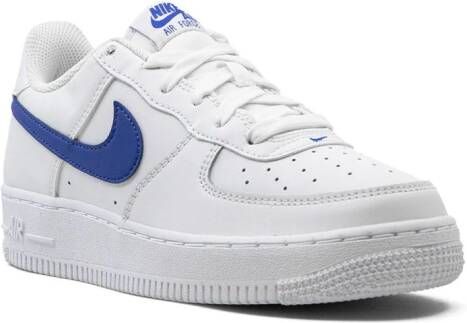 Nike Kids Air Force 1 Low "White Hyper Royal" sneakers