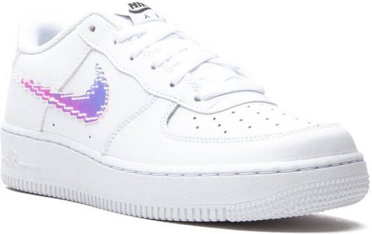 Nike Kids Air Force 1 LV8 "Digital Swoosh" sneakers White