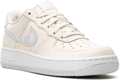Nike Kids Air Force 1 "Pale Ivory Sea Glass White Football Grey" sneakers Neutrals