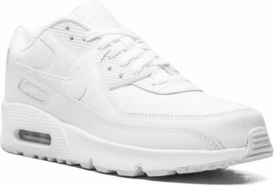Nike Kids Air Max 90 Leather Triple sneakers White