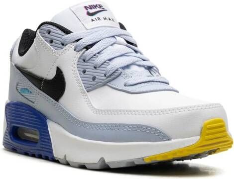 Nike Kids Air Max 90 LTR "White" sneakers Blue