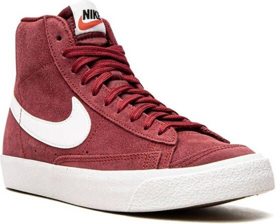 Nike Kids Blazer Mid '77 Suede sneakers Red