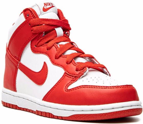Nike Kids Dunk High "University Red" sneakers