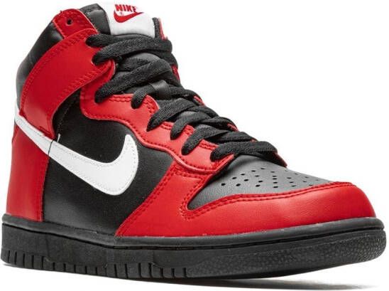 Nike Kids Dunk High "Black Red" sneakers