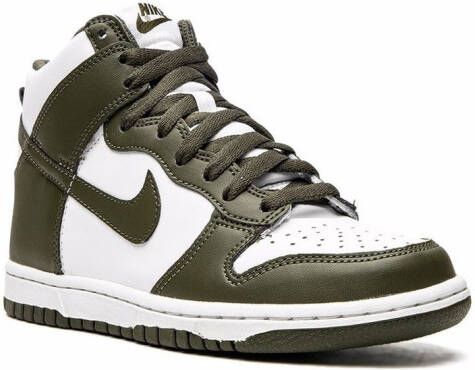 Nike Kids Dunk High "Cargo Khaki" sneakers White