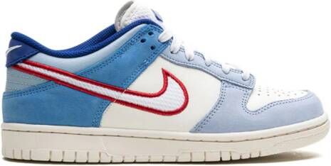 Nike Kids Dunk Low "Armory Blue Red Mesh" sneakers