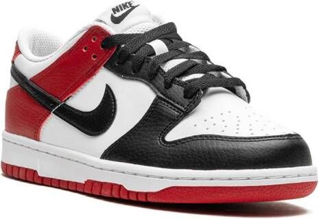 Nike Kids Dunk Low "Black Toe" sneakers White