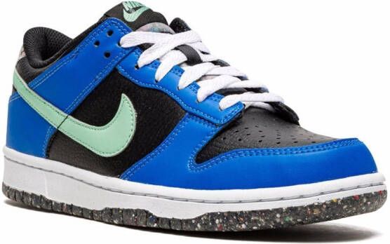 Nike Kids Dunk Low SE "Crater Photo Blue" sneakers Black