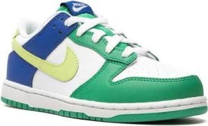 Nike Kids Dunk Low "Green Blue" sneakers White