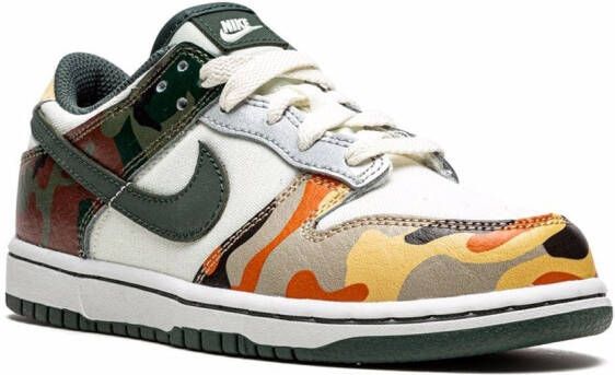 Nike Kids Dunk Low SE"Sail Multi Camo" sneakers Neutrals