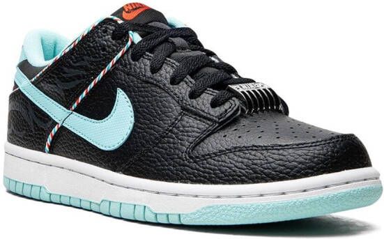 Nike Kids Dunk Low SE "Barbershop" sneakers Black