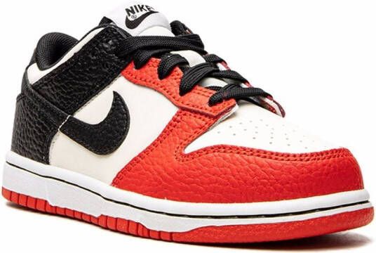 Nike Kids Dunk Low "NBA Chicago Bulls" sneakers White