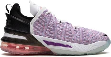 Nike Kids LeBron 18 low-top sneakers Purple
