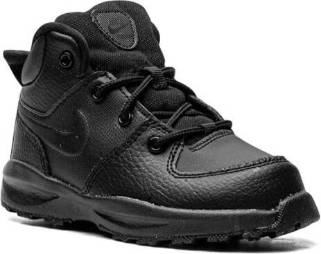 Nike Kids oa Leather "Triple Black" sneakers