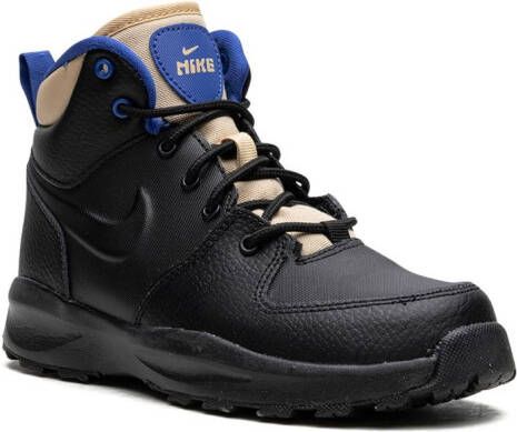 Nike Kids Manoa Leather "Triple Black" boots