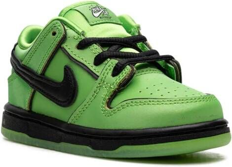 Nike Kids x Powerpuff SB Dunk Low "Buttercup" sneakers Green