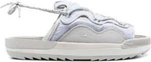 Nike lace-up detail slip-on sandals Grey