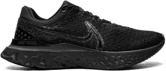 Nike React Infinity Run Flyknit 3 "Triple Black" sneakers