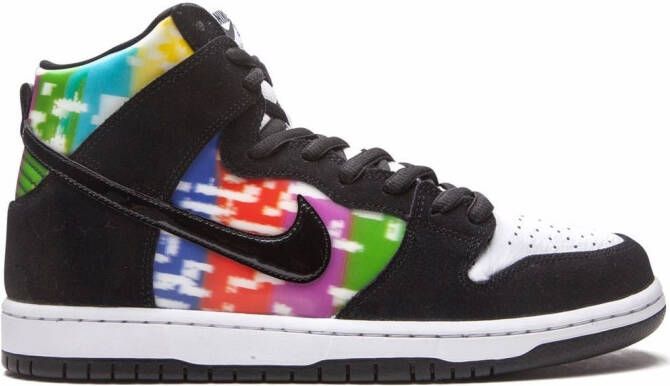 Nike SB Dunk High "TV Signal" sneakers Black