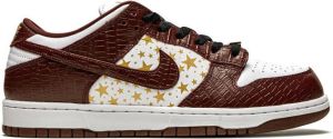 Nike x Supreme SB Dunk Low "Stars Barkroot Brown" sneakers