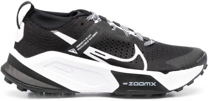 Nike Swoosh-logo lace-up sneakers Black