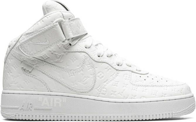 Nike x Louis Vuitton x Virgil Abloh Air Force 1 Mid "White White" sneakers