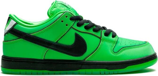 Nike x Powerpuff SB Dunk "Buttercup" sneakers Green