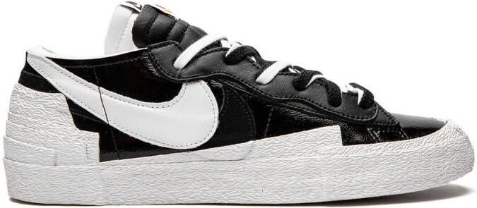 Nike x sacai Blazer Low "White Patent Leather" sneakers - Picture 5