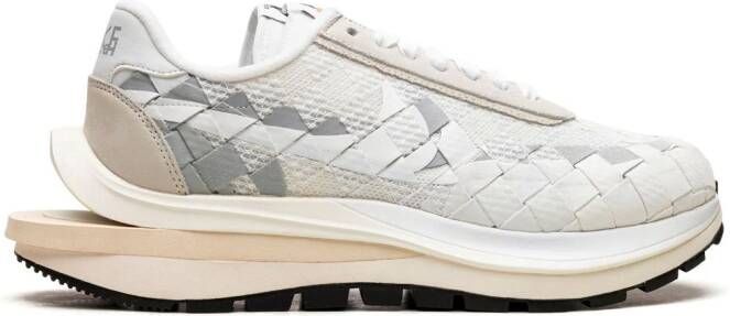 Nike x sacai x Jean Paul Gaultier Vaporwaffle Woven "Mix White" sneakers