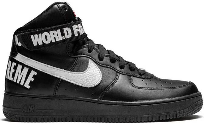 Nike xSupreme Air Force 1 High SP "Black" sneakers