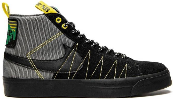 Nike Zoom Blazer Mid PRM "Cool Grey Black White Yellow S" sneakers