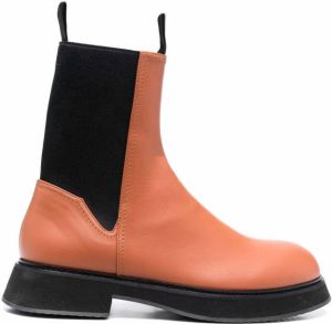 Nina Ricci slip-on ankle boots Orange