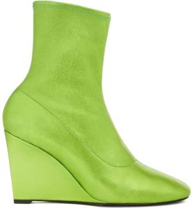 Nina Ricci wedge-heel ankle boots Green