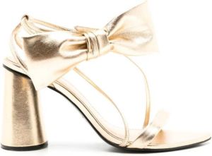 Nk Blair 105mm bow-detail leather sandals Gold